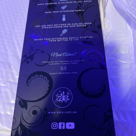 Zala Hair extensions they are tape ins. Ice queen blonde. They are 20in - Picture 3 of 3